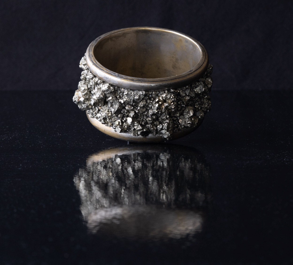 Ore I, a closed cuff encrusted with pyrite